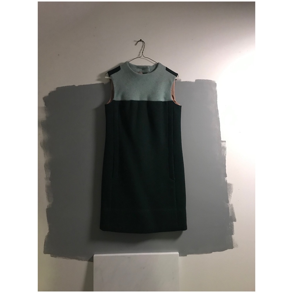 Wool shift dress